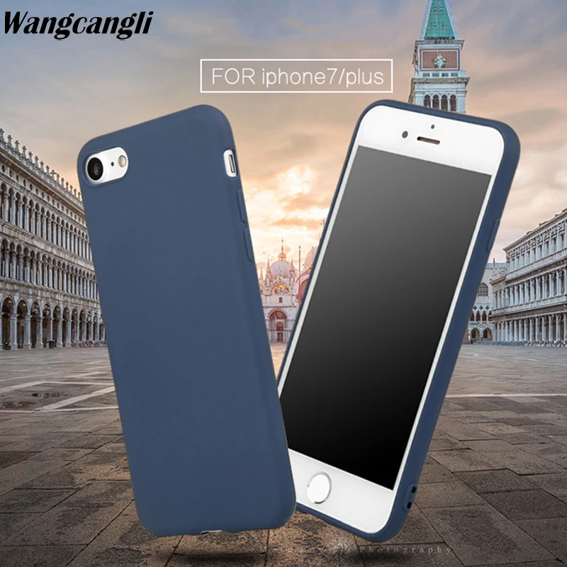 

Candy-colored matte soft shell for iPhone 7 case Mobile phone case + protective film combination for iPhone 5 6 7 8 X XR XS MAX