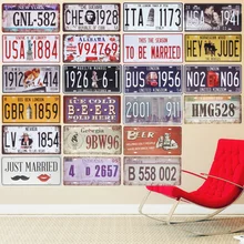 Нью-Йорк табличка винтажный автобус декоративные металлические номерные знаки Alabama Железный Ретро плакат для мотоцикла автомобиля домашний декор 15X30 см N062