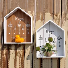 ZAKAK Style  Household Decoration Handmade Boxes Cargo Organizer Storage Box Simple Key Hanging Wood Shelf Racks