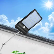ZAHORIO 36LED PIR датчик движения Солнечный уличный светильник 3 режима наружный светильник Настенный светильник водонепроницаемый энергосберегающий двор дорожка для дома Garde