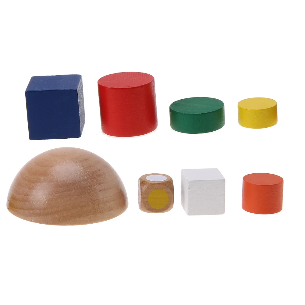 1 Pcs Colored Wooden Geometric Blocks kids Balancing Game toys Montessori Learning Educational Toys For Children Family Game Toy 1 Pcs Colored Wooden Geometric Blocks kids Balancing Game toys Montessori Learning Educational Toys For Children Family Game Toy