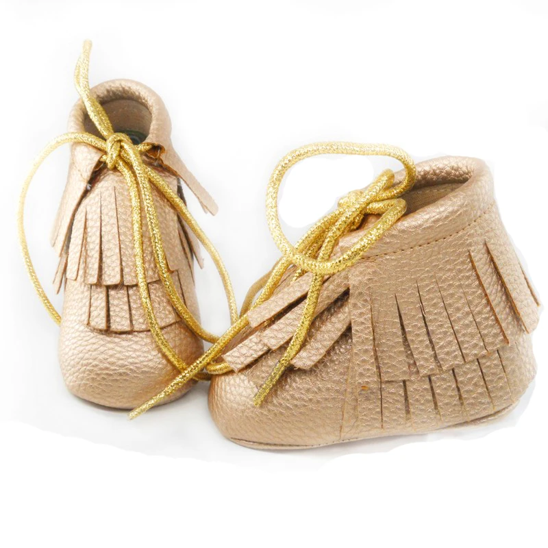 

New Baby Shoes PU Leather Girls Boys Shoes For Tassel Infant Booties Baby Moccasins Fashion Fringe First Walks 0-24M