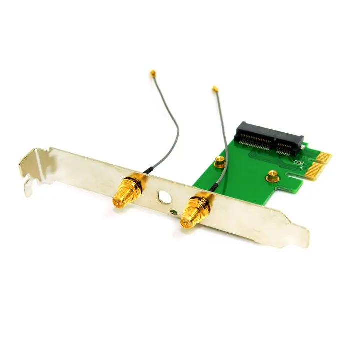 Беспроводной адаптер pci e Mini PCI E pcie express для Express с двумя антеннами сетевым интернет