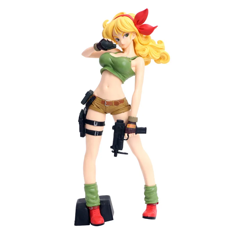 

23CM Dragon Ball Z Glitter & Glamours Launch Lunch Action Figure Dragonball Sexy Girl Figures DBZ Collectible Model Toys