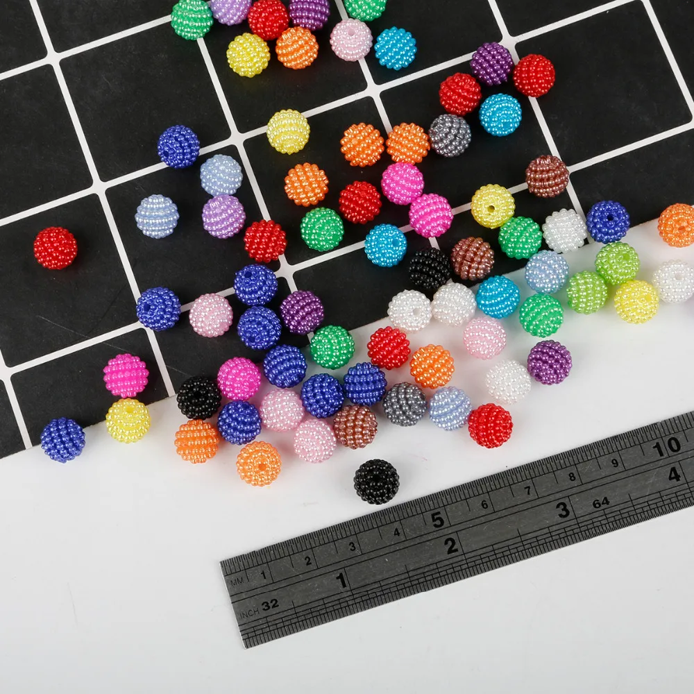 Разноцветные Бусины Bayberry 10 мм ABS круглые бусины для одежды украшения для самодельного изготовления