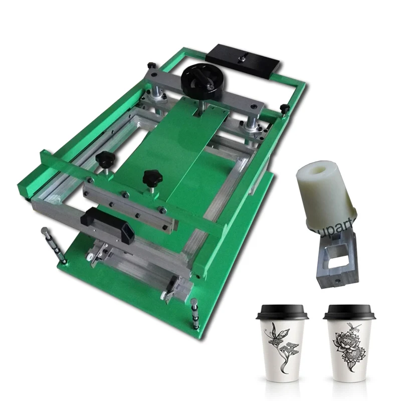 paper cup silk screen printing machine, screen printing machine for
