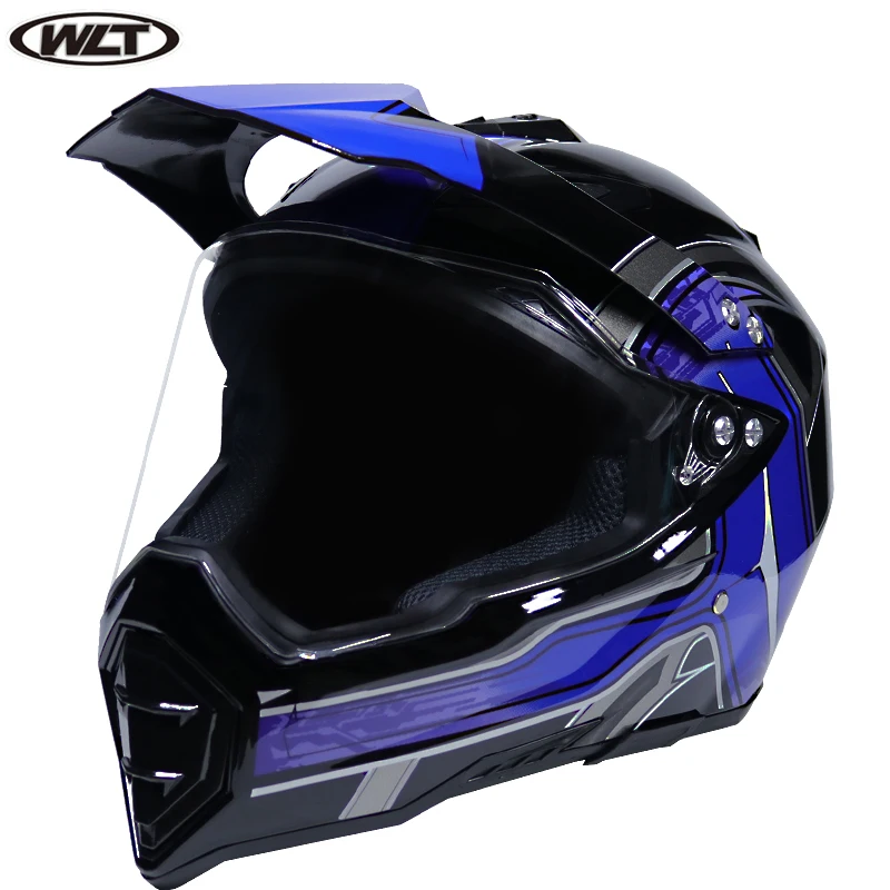WLT Полный мотоциклетный шлем мотокросс Горные DH гоночный шлем крест шлем capacetes DOT утвержден 128 - Цвет: 13