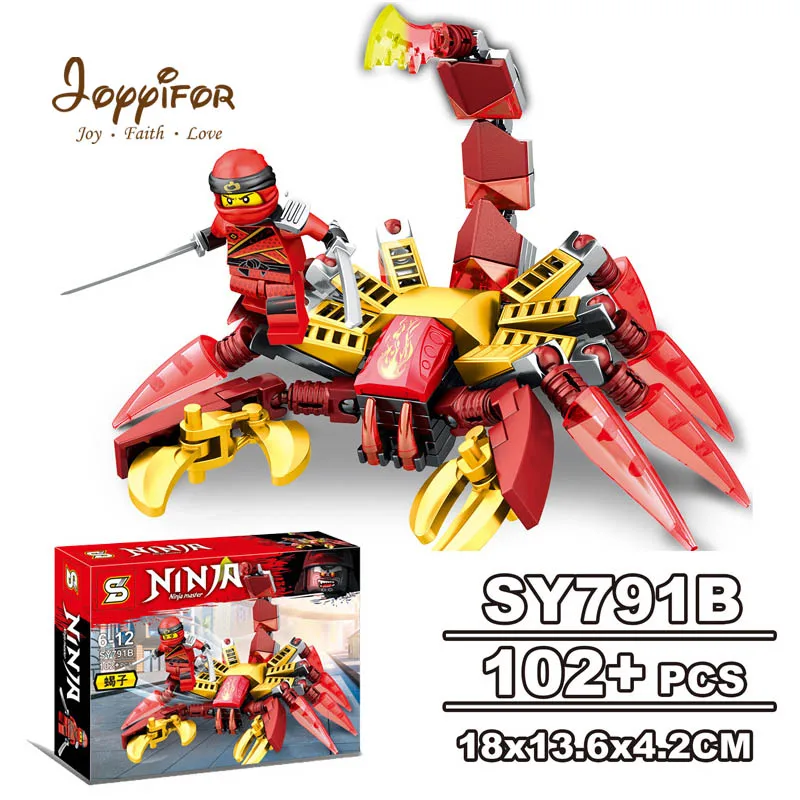 

Joyyifor Hot NinjagoINGly Mini World Bat Scorpion Wolf Mount Building Blocks Bricks Compatible LegoINGlys Toy for Kids Children