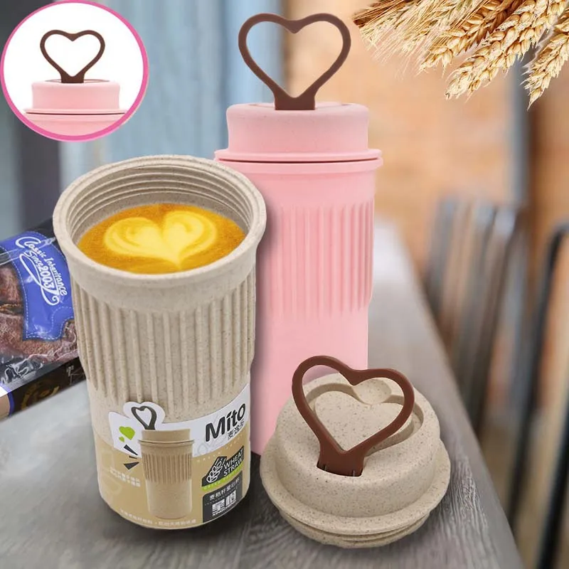 

Heart-shaped Portable Child Warmer Vacuum Flask Coffee Cups Travel Coffee Mug with Cover Milk Insulated Cup Thermos Bottle