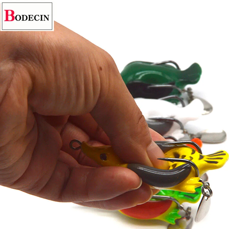 Soft Plastic Snakehead Jump Frog Lures Bass Topwater Swimbait 1PCS Duck Tube Artificial Bait Salt Water Fishing Lures China Sea (6)