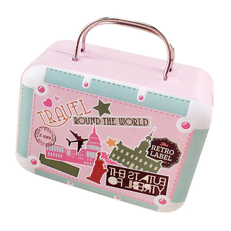 

Portable Tinplate Empty Tin Candy Cookie Gift Storage Metal Box Jar Storage Boxes Powder Cans Storage Container Can