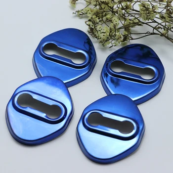 

4PCS Stainless Steel Door Lock Buckle Protective Cover Auto Case For mazda 3 mazda3 mazda speed 3 Car Styling