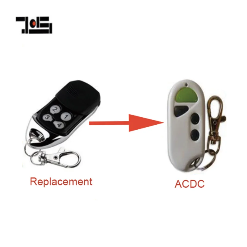 

The ACDC Garage Door replacement Remote free shipping rolling code 433.92mhz free shipping