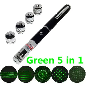 

2018 New Green 5 In 1 Presenter Powerpoint Laser Pointer Presentation Remote Pen