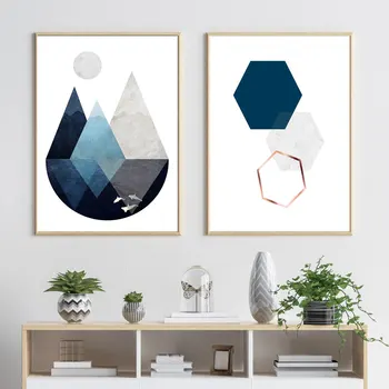 

Scandinavian Decor Abstract Geometric Nordic Poster Wall Art Canvas Painting Print Posters Cuadros Pictures Home Decor Unframed