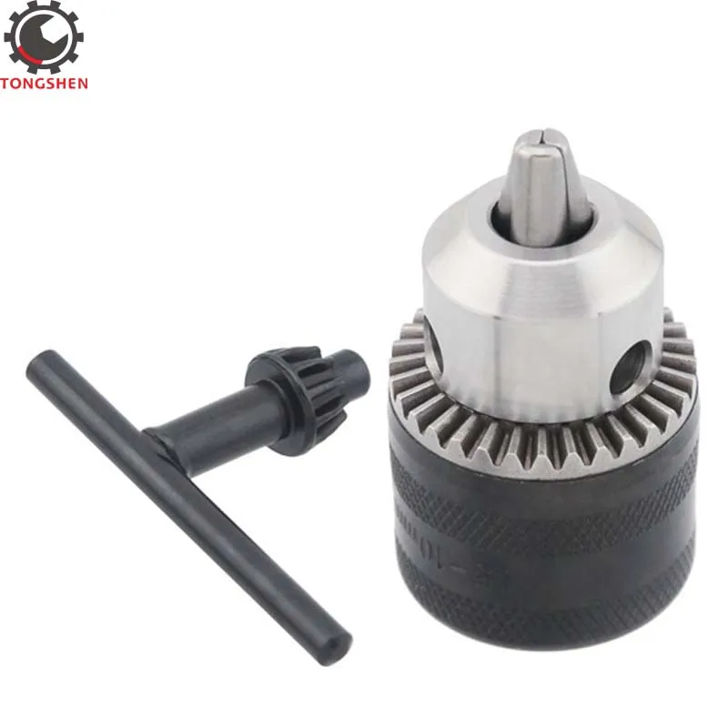 1.5-10mm Thread Keyed Chuck Electric Drill Chuck Adapter Keyed Metal Drill Chuck Converter Quick Change Adapter For Angle G
