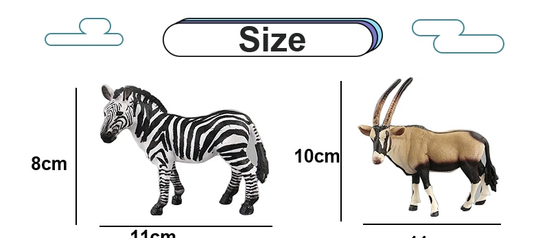 African Wild Animals Toys Antelope Zebra  Cattle Bull Argali Model Action Figures Lifelike Collectible Dolls Figurine Decor Gifts_01