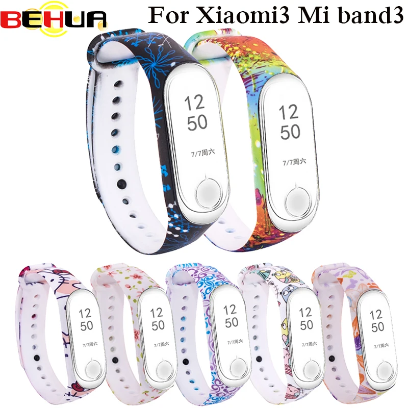 

Colorful Bracelets band For Xiaomi Mi Band 3 Sport Smart Bracelet Watch band Silicone Wrist Strap For Xiaomi Miband 3 Wristband