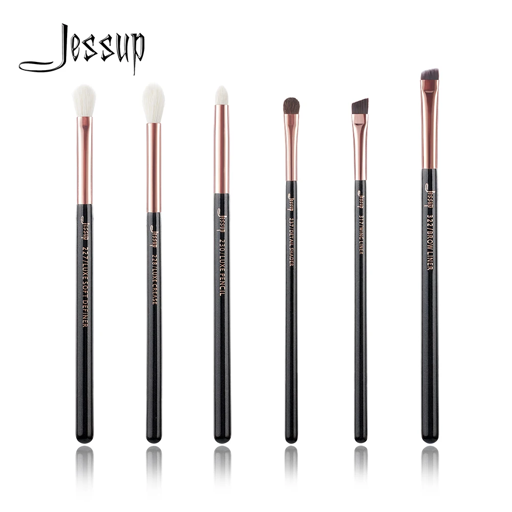 Jessup beauty 6 шт. набор кистей для макияжа дропшиппинг Профессиональная Косметика набор кистей для макияжа кисточка для нанесения теней Карандаш кисти T161