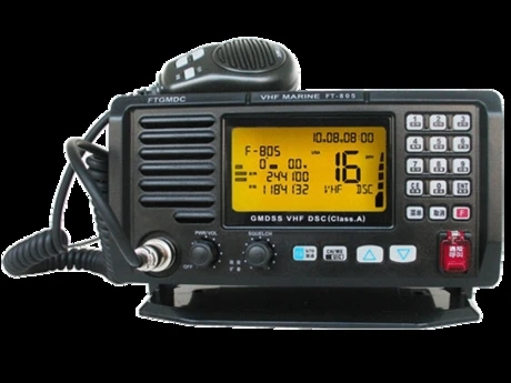 Полет через FT-805 A ранг VHF(DSC) радио с сертификатом CCS класс