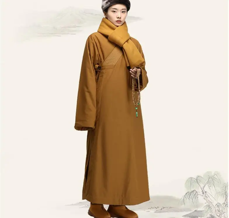 Details about   Shaolin Monk Dress Zen Buddhist Kesa Priest Cassock Robe Meditation Kung Fu Suit 
