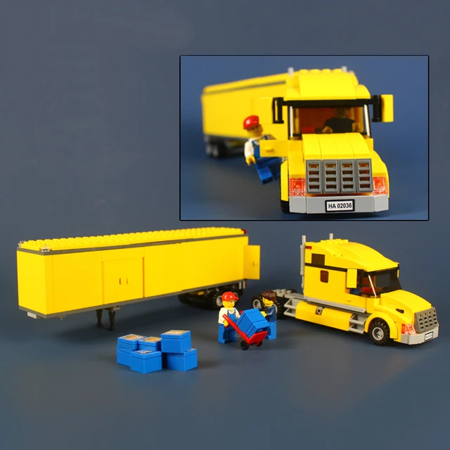 02036 City Truck Pickup Building Blocks Compatible With Lego City Truck 3221 Set Children Gift - Blocks - AliExpress