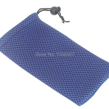 100 шт./партия,, сетчатые ювелирные украшения, сетчатый Подарочный мешочек, сетчатый мешочек сумка со шнурками, сумка для ювелирных изделий, опт