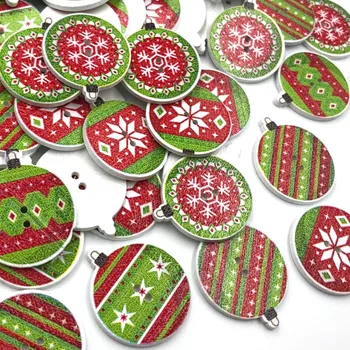 

10/50/100pc Mix Christmas kid's/ Baby Wood Button DIY Craft Sewing 23mm WB454