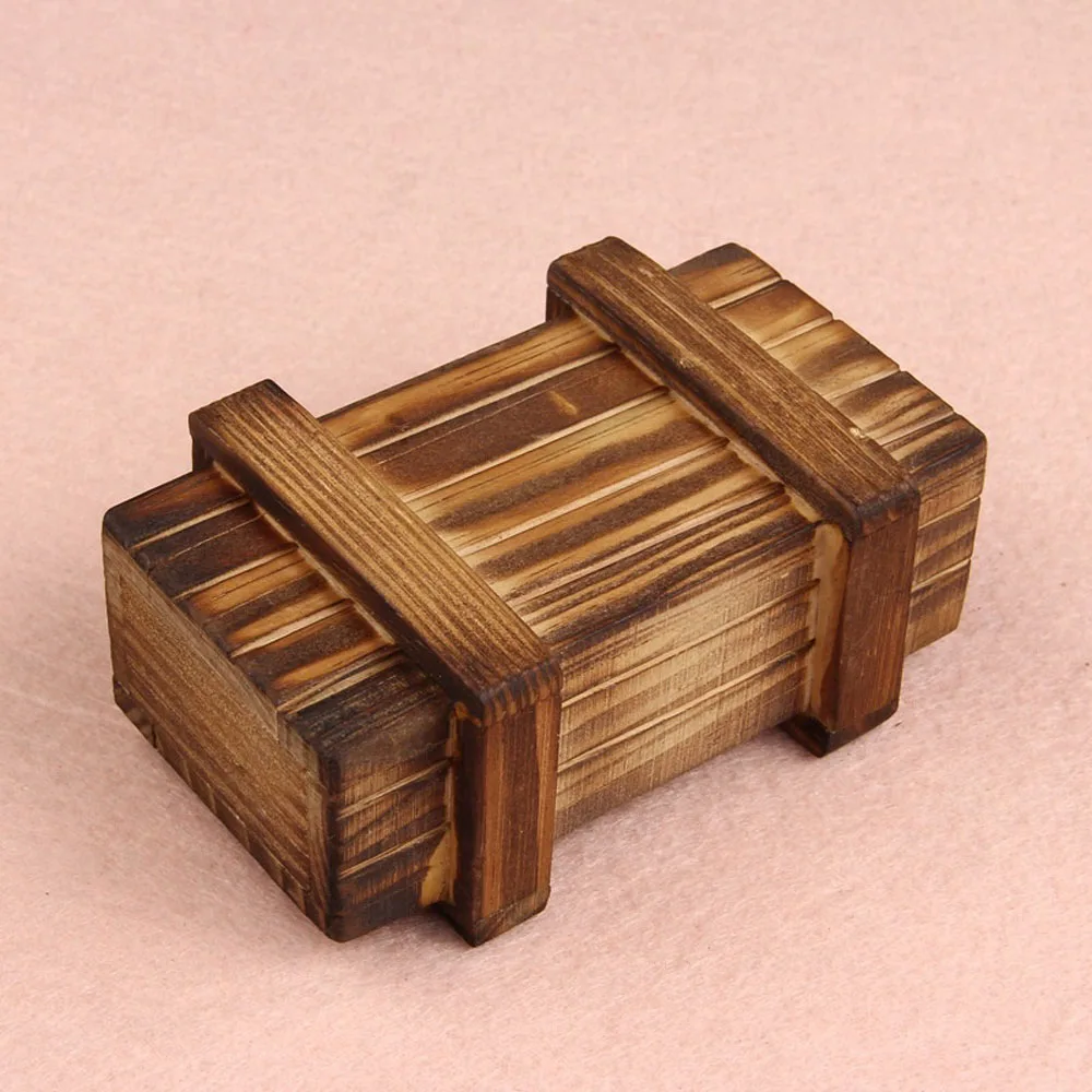 Tricky Brain Box игрушка забавный магический отсек деревянная комната побега игрушка для розыгрыша реквизит интеллект секретная головоломка дерево скучно