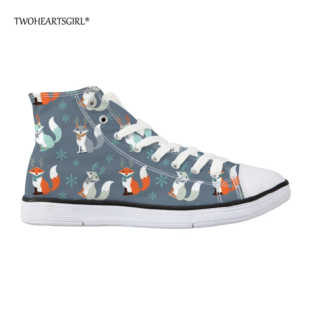 

Twoheartsgirl Grey Printing Animal Squirrel High-top Canvas Shoes Designer Artist Vulcanize Shoes Popular Ladies Canvas Shoes