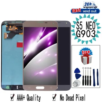 

AMOLED G903F LCD For SAMSUNG Galaxy S5 Neo G903 LCD Display Touch Screen Tested Digitizer Assembly For SAMSUNG Galaxy S5Neo