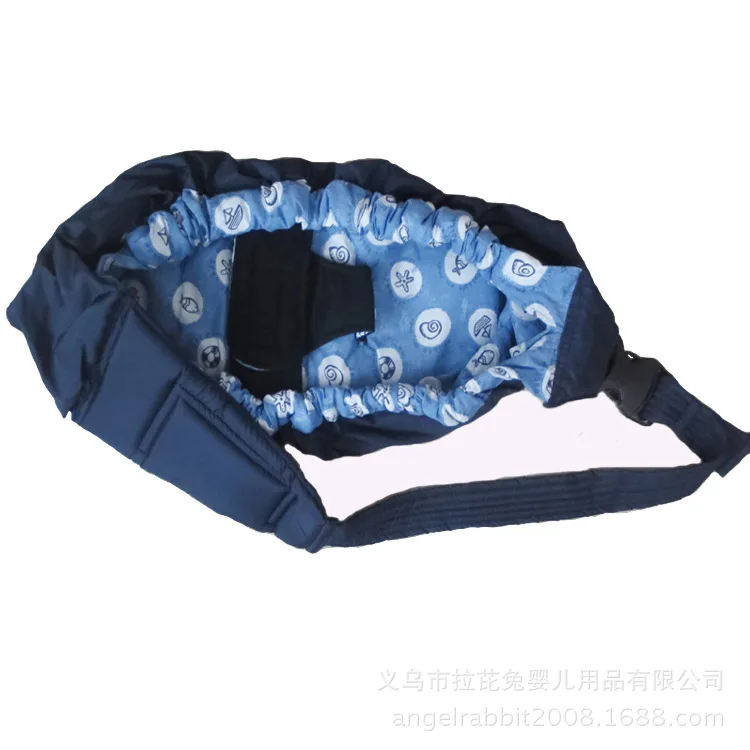 Эргономичный слинг рюкзак младенческой Слинг для новорожденных Хлопок Детская сумка-кенгуру для новорожденного грудного корма Слинг Сумка - Цвет: Небесно-голубой