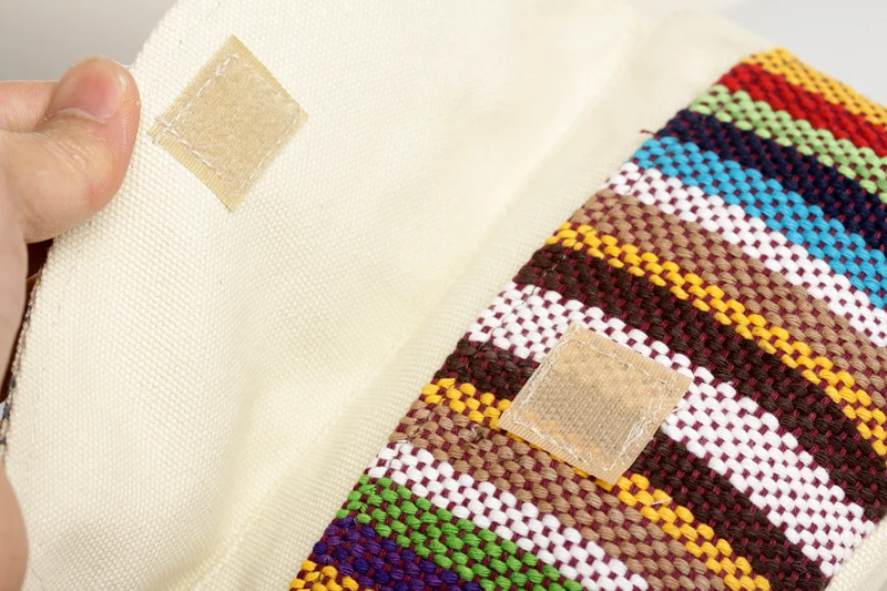 Модная ручная тканая сумочка из ткани радуги, винтажный Национальный тканевый кошелек ручной работы с клапаном Dongba, Портативный Женский кошелек для монет, ручная сумка