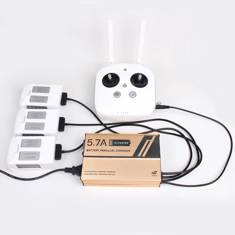 4in 1 Батарея зарядки концентратора для DJI Phantom 4/Pro/Расширенный/Pro V2.0 пульт