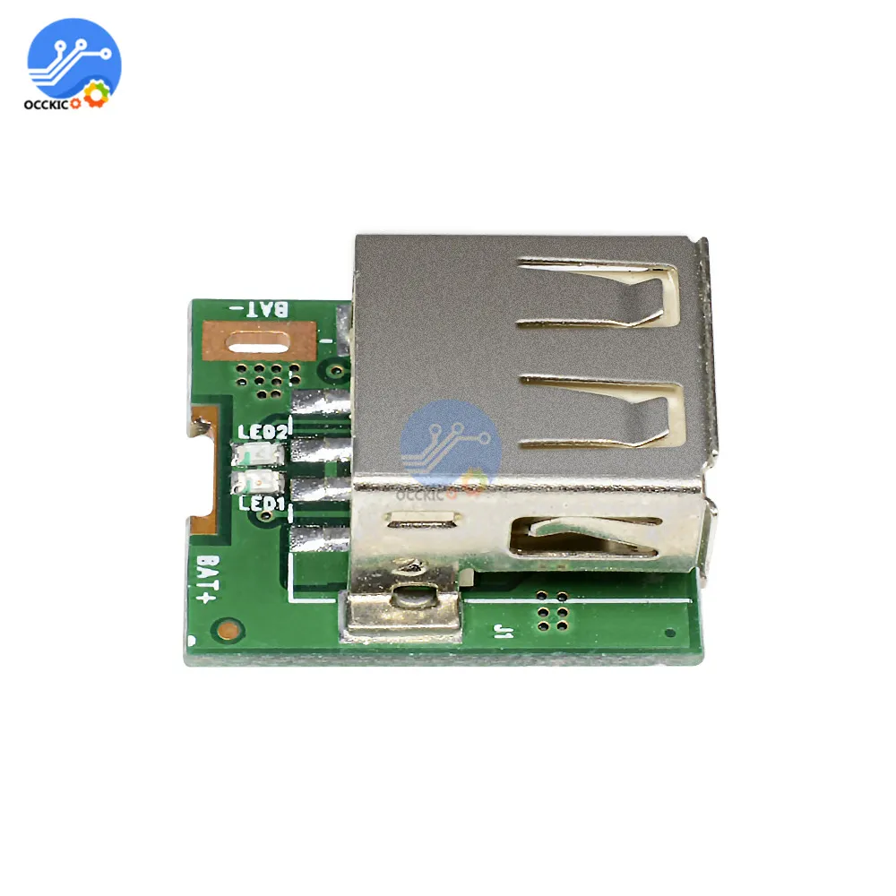 

2 pcs 18650 Lithium Battery Charger Protection Board Power Step-Up Boost 3.7V to 5V 1A Converter USB Port for 18650 Charger