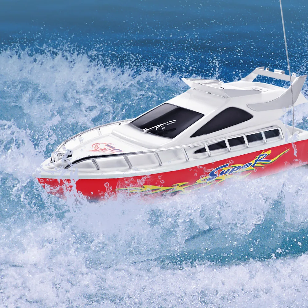 

2017 New Boat High Speed Remote Control Boat Model Ship Sailing Plastic Children Electric Toy RC Racing Boat Educational Toy