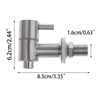 

16mm/0.63" Beer Tap Stainless Steel Polised Barrel Faucet For Keg Tap Tower Beer Shank Kegerator