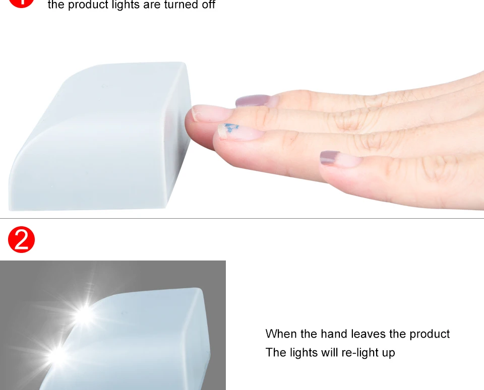 Foxanon LED Auto Wireless Sensor Light Night Light for Cabinet Drawer Workshop Basement Closet Lamp Cabinet Wardrobe lighting  (2)