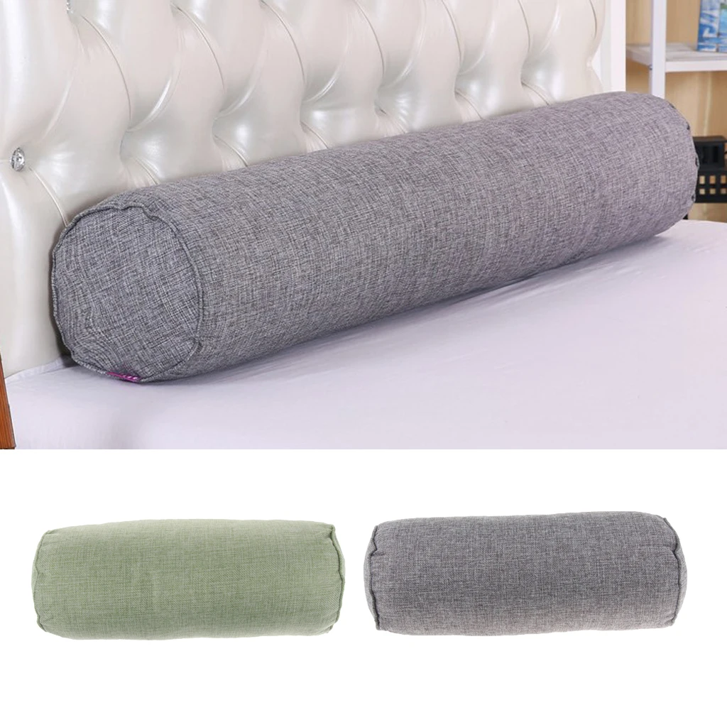 

2 PCS Linen Back Neck Roll Cervical Pillow Orthopedic Sleeping Pillow Foot Support