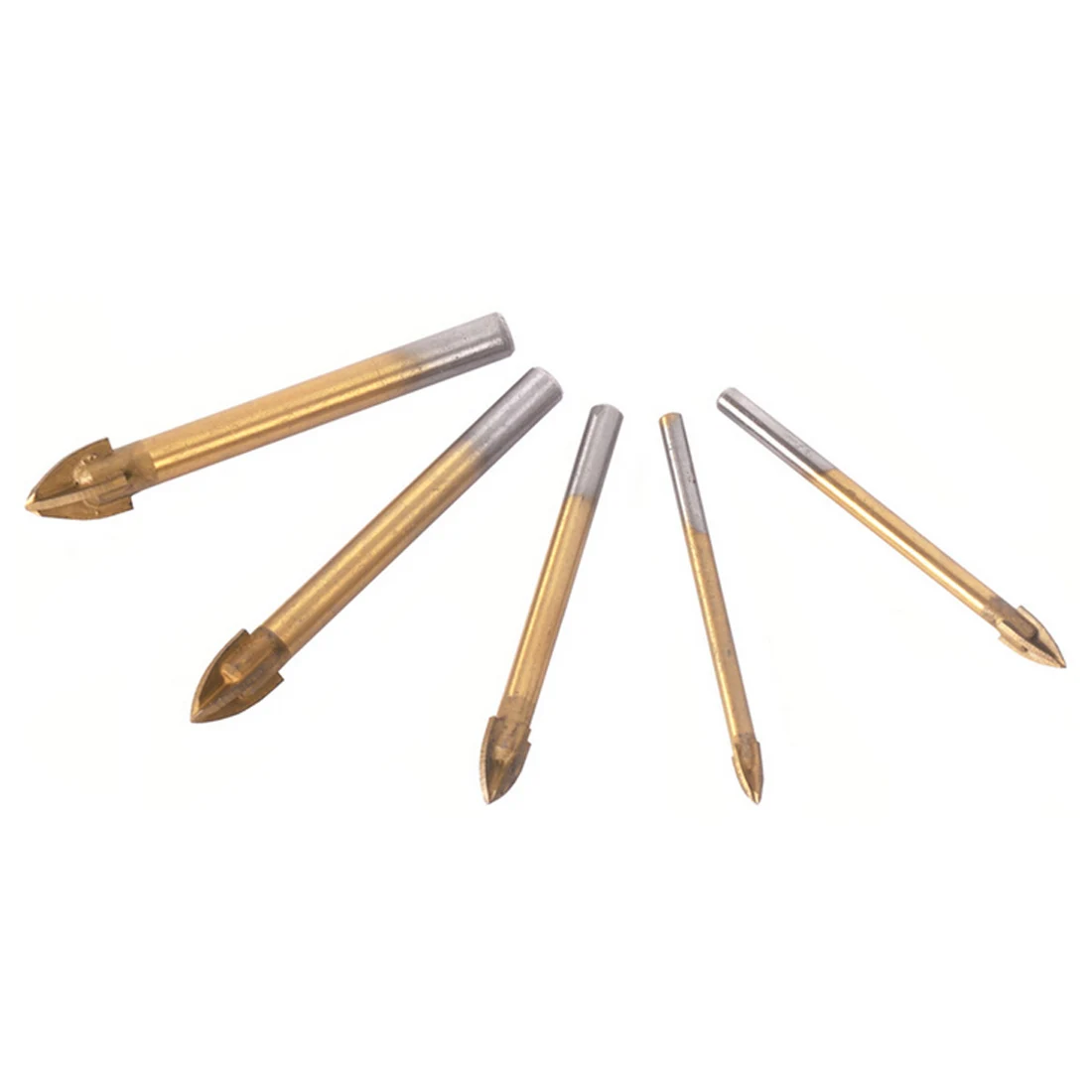 Carbide Glass Drill Bit Set Alloy Carbide Point with 4 Cutting Edges