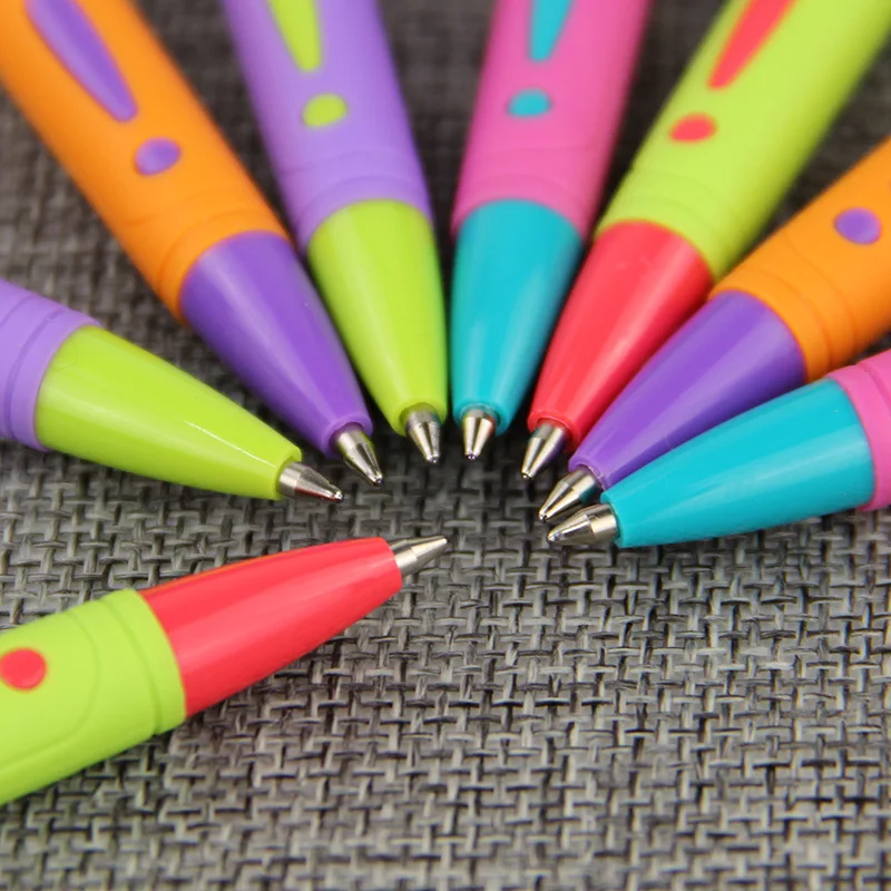 Креативная шариковая ручка конфетного цвета, цветные пластиковые шариковые ручки, офисные школьные подарки