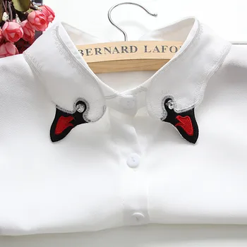 

Faux Cols Embroidery Women Fake Collar Bluz False Collar Choker Necklace Women Clothes attachable ties Accessory Peto Mujer
