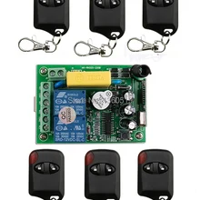AC220V 2CH Беспроводной дистанционного Управление переключатель Системы teleswitch 1* приемник+ 6* солнцезащитные очки "кошачий глаз" передатчики для Приспособления открытия двери гаража
