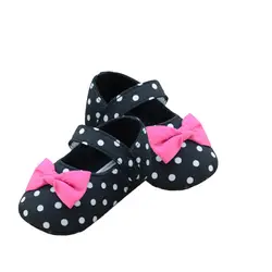 Одежда для малышей принцессы для девочек Обувь для малышей Черный горошек Обувь для младенцев Детские Мэри Джейн Обувь