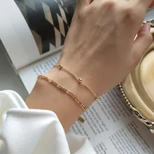 PINJEAS s925 Серебряный крест шарик персонализированный Подарочный браслет подарок для женщин ювелирные изделия