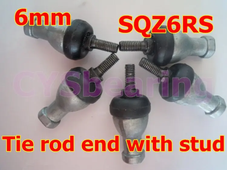 6mm SQZ6RS spherical plain bearing rod ends with ball stud winding