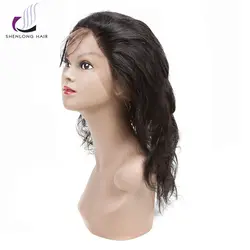 Shenlong Hair 100% 1 шт. натуральный цвет бразильские волнистые 360 кружева Frontal100 % человеческих волос не Реми бесплатная доставка