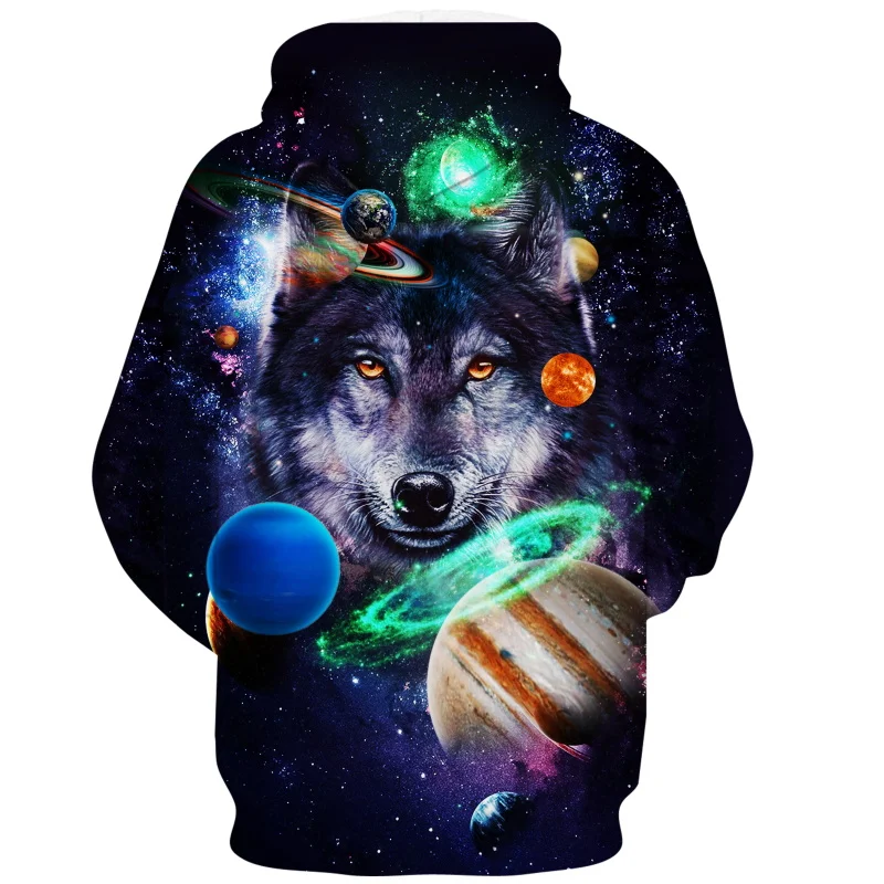 Мужские толстовки с капюшоном Canis Lupus Arctos Wolf 3d принт животным волком толстовка в