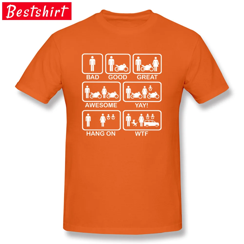 Tops & Tees Motorbike-Logo Tops Shirt Summer/Fall Cheap Funny Short Sleeve 100% Cotton O-Neck Men's T Shirts Funny Motorbike-Logo orange