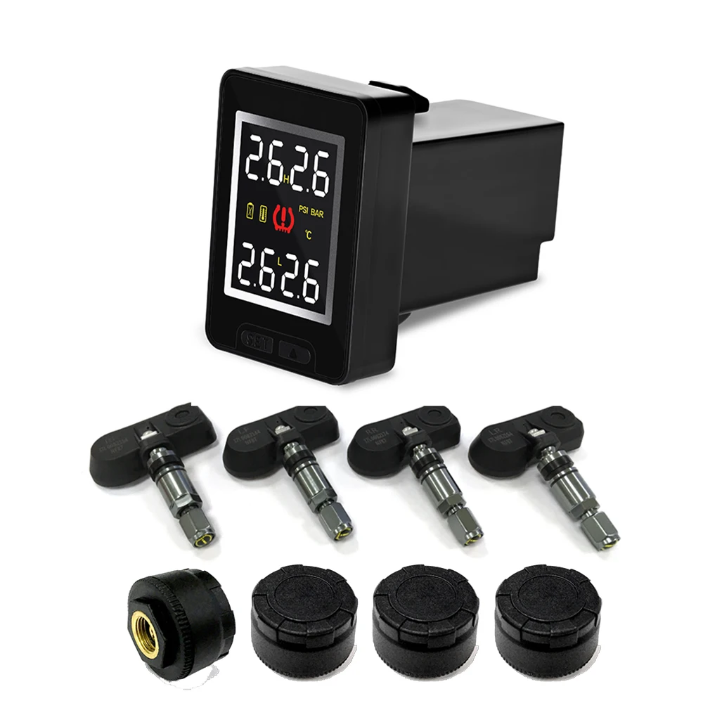 

U912 Car TPMS Wireless Tire Pressure Monitoring System with 4 Internal or External Sensors for Toyota Mazda Nissan Honda